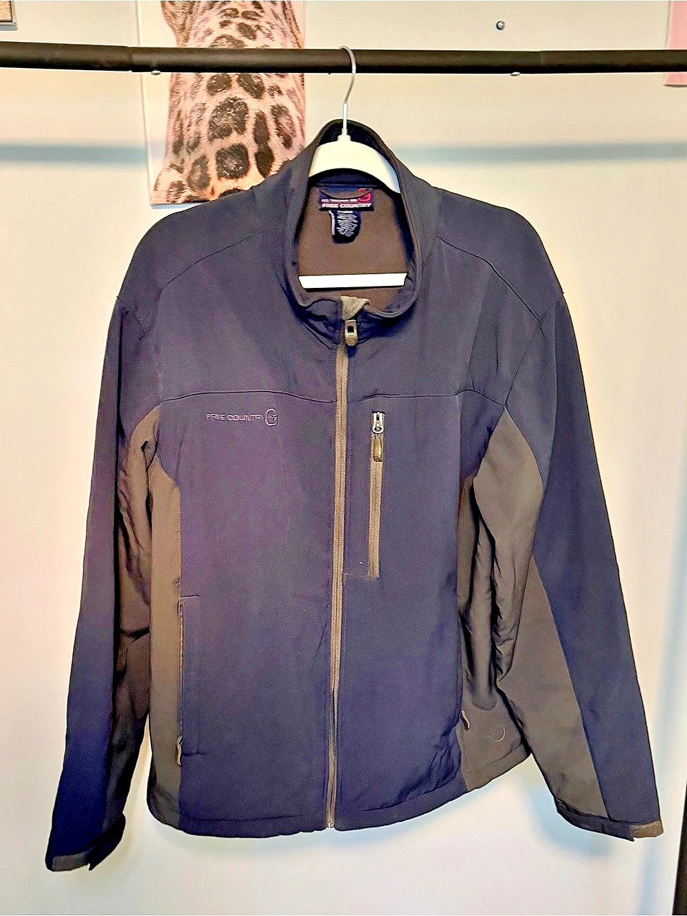 Free Country Men's Color Block Jacket XL Like New